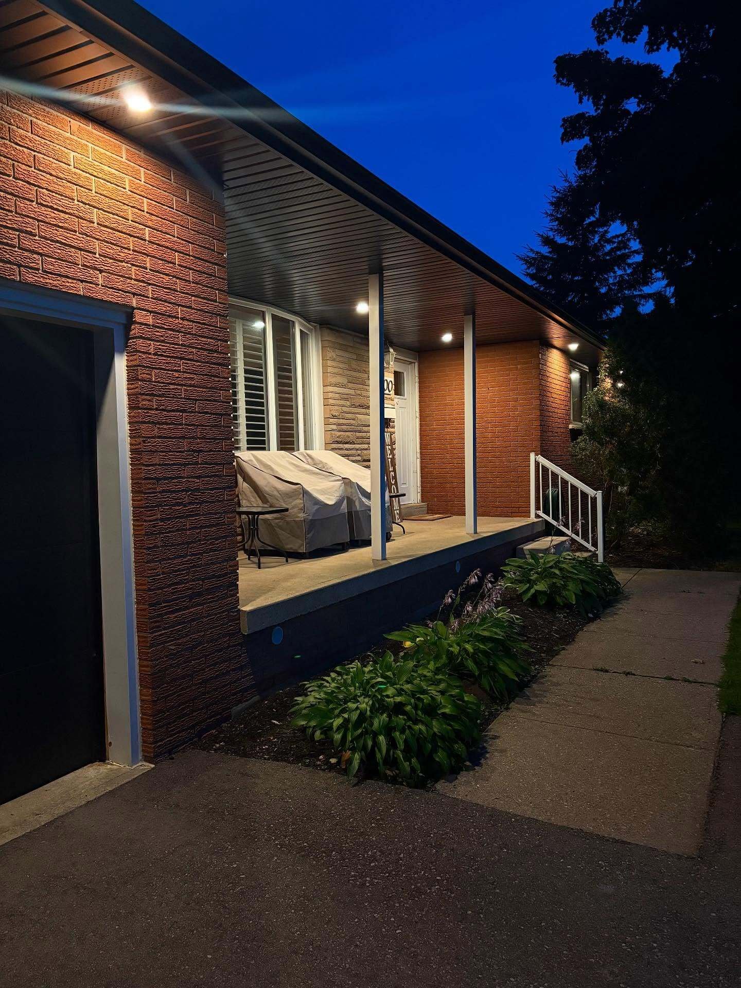 Exterior Pot Light Installation